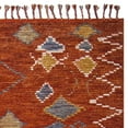 thumbnail image 2 of SAFAVIEH Kenya Jerrie Braided Abstract Fringe Area Rug, Red/Multi, 8' x 10', 2 of 4