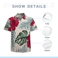 thumbnail image 7 of High Quality Hawaiian Shirts for Men Short Sleeve Aloha Beach Shirt Floral Summer Casual Button Down Shirts Blouses NWSKLZ, 7 of 7