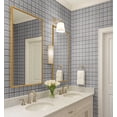 thumbnail image 4 of S4Sassy Vintage Style Waterproof Wall Wrap, Plain Finish Mosaic Tile Wallcover, Raised Tile Print Contact Paper For Backsplash, Self Adhesive Vinyl Wallpaper Roll, Diy Home Decor - White-25"X120", 4 of 9