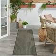 thumbnail image 2 of Nourison Horizon Indoor/Outdoor 2'2" x 8' Charcoal Modern Rug, 2 of 7