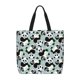 thumbnail image 1 of Disketp Panda And Eucalyptus Bolsa Tote de Lona para Mujer, Bolso de Hombro y Cruzado con Cierre de Cremallera, 1 of 7