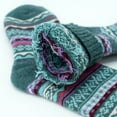 thumbnail image 2 of 5 Pairs Womens Wool Socks Thick Knit Vintage Winter Warm Cozy Crew Socks, 2 of 9