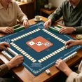 thumbnail image 2 of Noise Reducing Anti Slip Mahjong Game Mat Portable Table Cover For Poker Domino Card Board Game Indoor Entertainment, 2 of 4