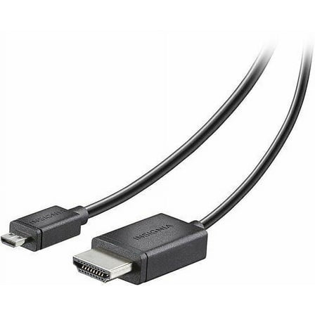 Open Box Insignia - 8' HDMI-to-Micro HDMI Cable - Black NS-PG08591