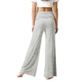 thumbnail image 6 of UAYOTSE Girls Fold Over Waist Flare Pants High Rise Wide Leg Yoga Leggings Kids Stretch School Sport Bottoms Fall,Sizes 9-10 Years, 6 of 8