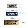 thumbnail image 4 of Standard Welcome Back to Church Sign (Black Gold) - Large, 4 of 5