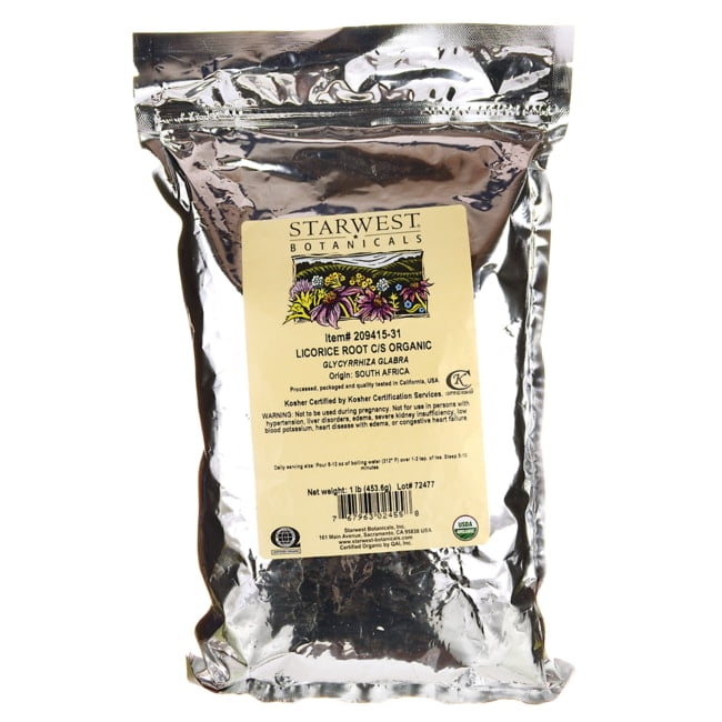 Starwest Botanicals Bulk Licorice Root C/S Organic 1 lb.