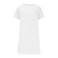 thumbnail image 4 of Ovzne Robes Grande Taille pour Femmes aux Formes Robe de Plage Robe Décontractée pour Femmes à Manches Courtes avec Poches Long Cardigan Robe Chemise Multicolore Robe Grande Taille à Manches Courtes Liquidation, 4 of 6