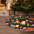 thumbnail image 5 of Rateoe Construction Truck Pattern Christmas Tree Skirt with Ties , Christmas Tree Decorations, Farmhouse Christmas Decor Xmas Holiday Decorations-48", 5 of 6