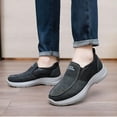 thumbnail image 6 of Mens Casual Loafers Walking Comfortable Lightweight Wide Toe Canvas Breathable Athletic Shoes Black 9.5 US, 6 of 7