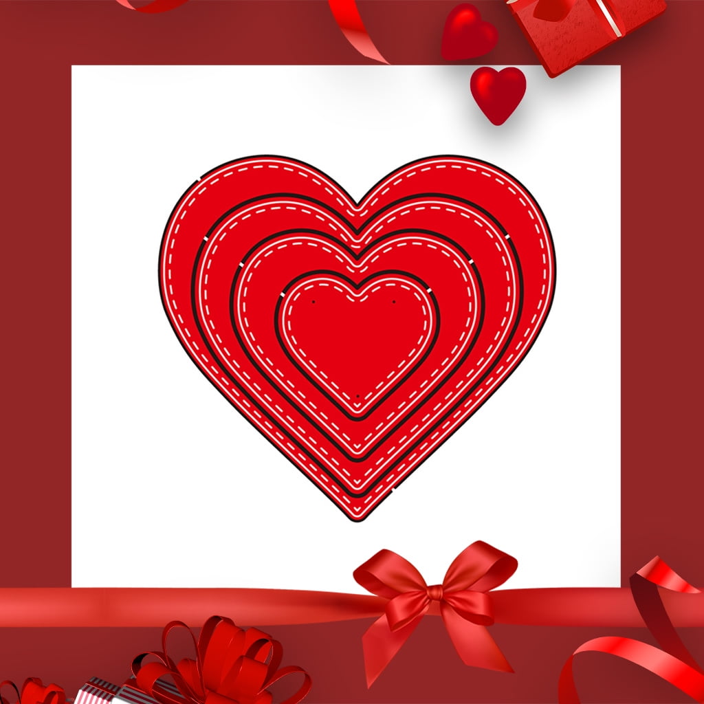 taxiner Heart Craft Die Metal Cutting Dies Cut for DIY Paper Card Making Scrapbooking taxiner Heart Craft Die Metal Cutting Dies Cut for DIY Paper Card Making Scrapbooking