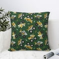 thumbnail image 4 of Pofeuu Cartoon Car Print Double-sided plush pillowcase Square Throw Pillow Covers Pillows Cover for Living Room Bedroom Sofa Couch Cushion Cover（No pillow core）-22"x22", 4 of 7
