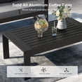 thumbnail image 4 of LayinSun 4 Piece Hight Back Aluminum Outdoor Furniture Set with Coffee Table, Modern Patio Conversation Sets, 4 of 4