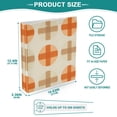 thumbnail image 3 of FORMRS 3 Ring Binder 1.5 inch with Pockets Set of 2 Clip Board 200 Sheets Capacity, Beige Geometric Pattern, 3 of 8