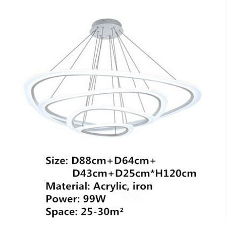 

Postmodern LED Pendant Lamp Rings Acrylic Lighting Hanging Fixtures