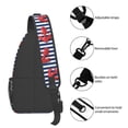 thumbnail image 4 of Sling Bag for Men, red Anchor blue stripe cute Fanny Pack Crossbody Bags Shoulder Chest Bag, Small Gym Bag Anti Theft Crossbody Backpack Daypack for Travel Sports Running Hiking, 4 of 7