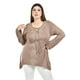 thumbnail image 4 of Blusa con detalles bordados Roman Fashion /Tallas Extras, 1-205N (Cafe) cafe 38, 4 of 5