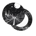 thumbnail image 2 of Balery Futuristic Moonlit Cityscape Fundas de asiento para taburete de bar redondo de tela de terciopelo ajustables que protegen de arañazos y manchas para sillas de 14 a 17 pulgadas.-12 inch, 2 of 7
