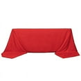 thumbnail image 2 of BalsaCircle 90" x 156" Premium Polyester Rectangular Tablecloth Table Linens Red, 2 of 8