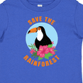 thumbnail image 4 of Inktastic Save the Rainforest Toucan Illustration Boys or Girls Baby T-Shirt, 4 of 5