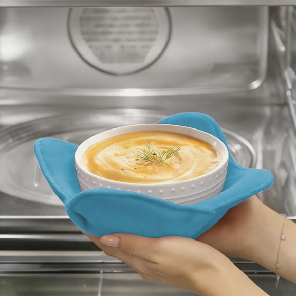 SSZMDLB under $5 Microwave Bowl Cover, Microwave Bowl Cover, Heat Resistant Bowl Holder Set, Reusable Insulating Bowl Sleeve for Carrying Hot Bowls and Plates, Kitchen Tool and Trivet