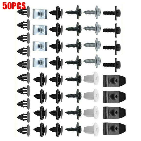 50Pcs For Toyota Under Engine Cover Clips Underbody Mudguard Shield-Screws