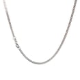thumbnail image 1 of Cadena Cuba de Plata Collar de Plata 925 Cadena Lateral Flor de Coche Cadena Cubana Cadena Verbal Cadena de Platino Plateada, 1 of 1