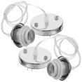 thumbnail image 4 of Ceiling Light Base E27 Thread Lamp Holder Chandelier Home Decoration Silver 100X10X10CM Lighting 2Pcs, 4 of 5