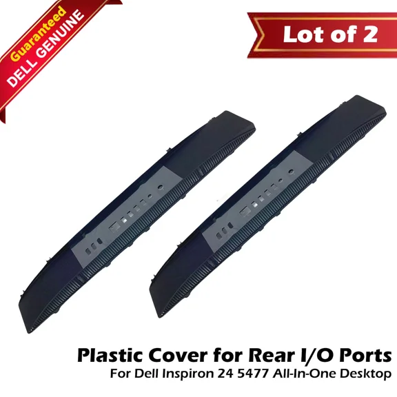 Pre-Owned 2-Pack of Dell Inspiron 5477 Bottom Covers - R2P7H, 560GM, Black, CN-0560GM