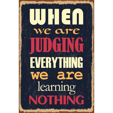 Ezposterprints Motivational Inspirational Posters for Home Office School Classroom Kidsroom - Motivational Quotes Poster Printing - Wall Art Print - 'JUDGING EVERYTHING' - 24X36 inches