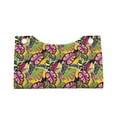 thumbnail image 4 of Lsque Colrful Tropical Leaves Printed Long Tissue Box Cover Holder, Facial Paper Organizer Dispenser,Triangle with Bottom Belt, PVC Leather Decorative Organizer, 4 of 9
