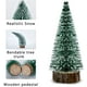 thumbnail image 4 of 9 Piezas Mini Árbol de Navidad Verde, Árbol de Navidad Artificial en Miniatura, Árbol de Navidad Artificial en Miniatura, Equipo de Esquí para Árbol de Navidad, Pequeño, con Base de Madera, para Decor, 4 of 5