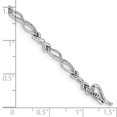 thumbnail image 3 of 10k White Gold Diamond Bracelet, 3 of 3