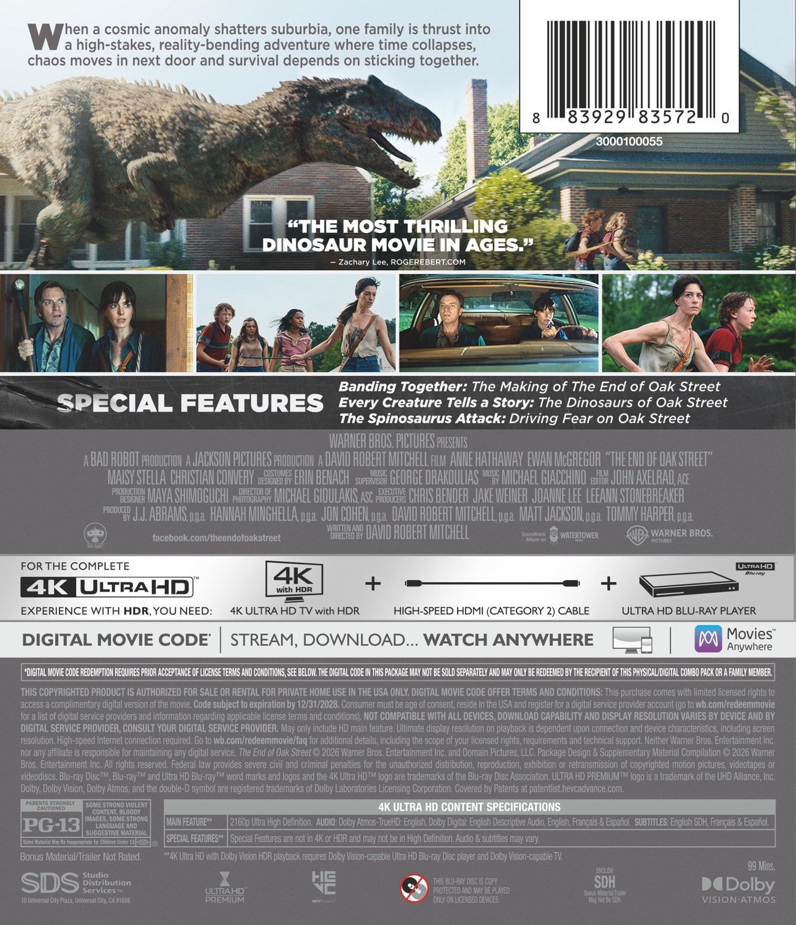 The End of Oak Street (4K Ultra HD + Digital Copy), Thriller, Warner Bros.