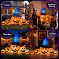 thumbnail image 5 of 8.7ft Long Halloween Inflatable Pumpkin Decoration with Built-in LED Lights, Large Outdoor Blow-Up Yard Decor for Lawn, Garden, Porch, Haunted House and Halloween Party, 5 of 9