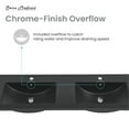thumbnail image 4 of 48" Ceramic Vanity Top in Matte Balck with Double Basin, 4 of 8