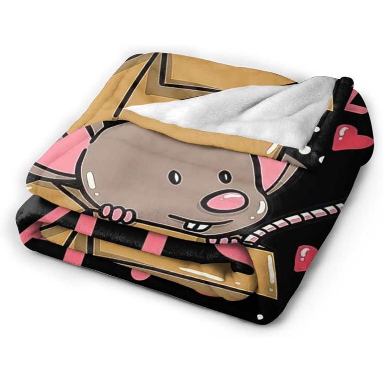 Mouse Rat Blanket Super Cozy Soft Mouse Rat Throw Blanket Warm