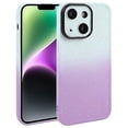 thumbnail image 1 of Funda de silicona con degradado de estrellas para iPhone 15 con película para lente, 1 of 5