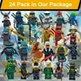 thumbnail image 1 of BuildMingle 24 PCS Set de Minifiguras Ninja Supremo – Juguetes de Bloques de Construcción con Emperador de Hielo, Regalo Ideal para Niños, 1 of 10