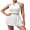 White, variant on Anwell Womens High Waisted Tennis Dress Collared Golf Dress Two Piece Golf Dress Sets