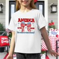 thumbnail image 5 of UACY Kids 250 Anniversary USA Shirts 250 Year American Flag Tshirt Boys and Girls Happy 250th Tee 4th of July Tops (White, 6-7 Years), 5 of 6