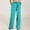 Mint Green, variant on Karight Women's Casual Trousers Solid Drawstring Waist Long Pants With Pocket