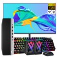 thumbnail image 1 of HP EliteDesk 705 G4 SFF Computadora de Escritorio, 24 Pulgadas Full HD Monitor, AMD Ryzen 3 Pro 2200GE hasta 3,7GHz, 16GB DDR4 RAM, 256GB SSD, WiFi, Bluetooth, Windows 10 Pro (Reacondicionado), 1 of 5