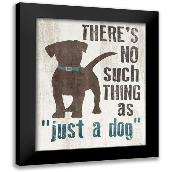 Louise, Gigi 12x14 Black Modern Framed Museum Art Print Titled - Just Dog Collar