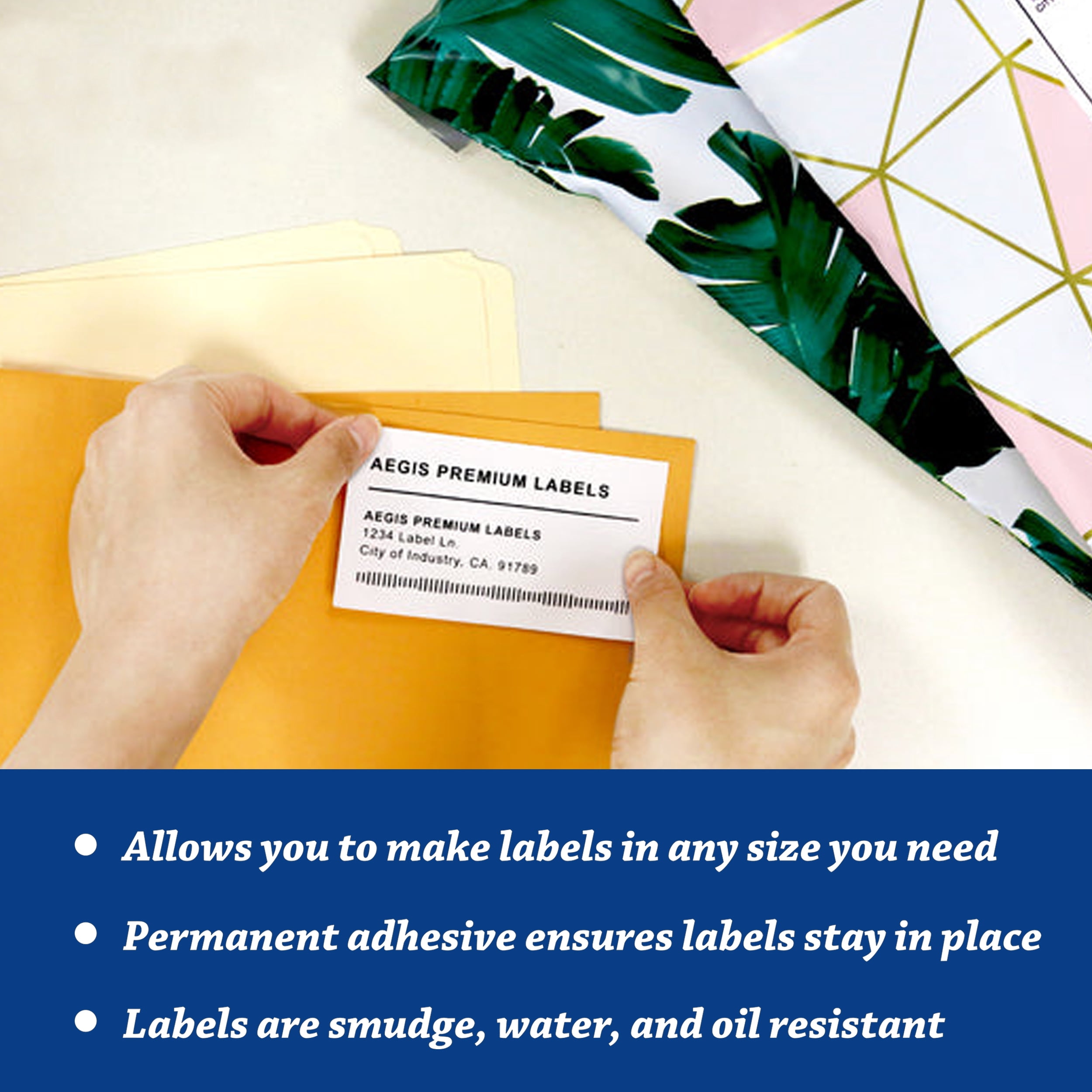 Brother 2205 Compatible Labels | 6 Rolls | 10" x 8" | Sticky, Name Badges | Continuous Feed