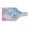 thumbnail image 1 of Pastel Cutting Board, Fantasy Sky Abstraction Smoky Clouds Foggy Ethereal Composition, Decorative Tempered Glass Cutting and Serving Board, Wine Bottle Shape, Pale Pink Aqua White, by Ambesonne, 1 of 1