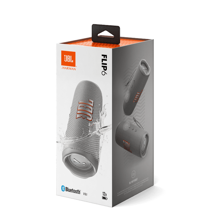 JBL Flip 6 Portable Waterproof Bluetooth Speaker for Travel, Grey