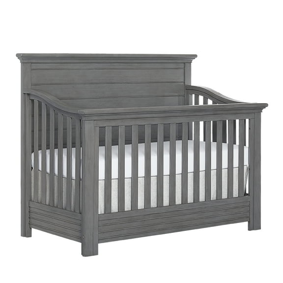 evolur Waverly 5-in-1 Full Panel Convertible Crib, Rustic Grey
