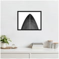 thumbnail image 2 of Kate and Laurel Abstract Minimalist Coastal Black Surfboard Framed Canvas Wall Art by Saint and Sailor Studios 20 x 16 Sylvie Black, Black & White, Abstract, Beach Art for Wall Decor, Living Room, 2 of 8