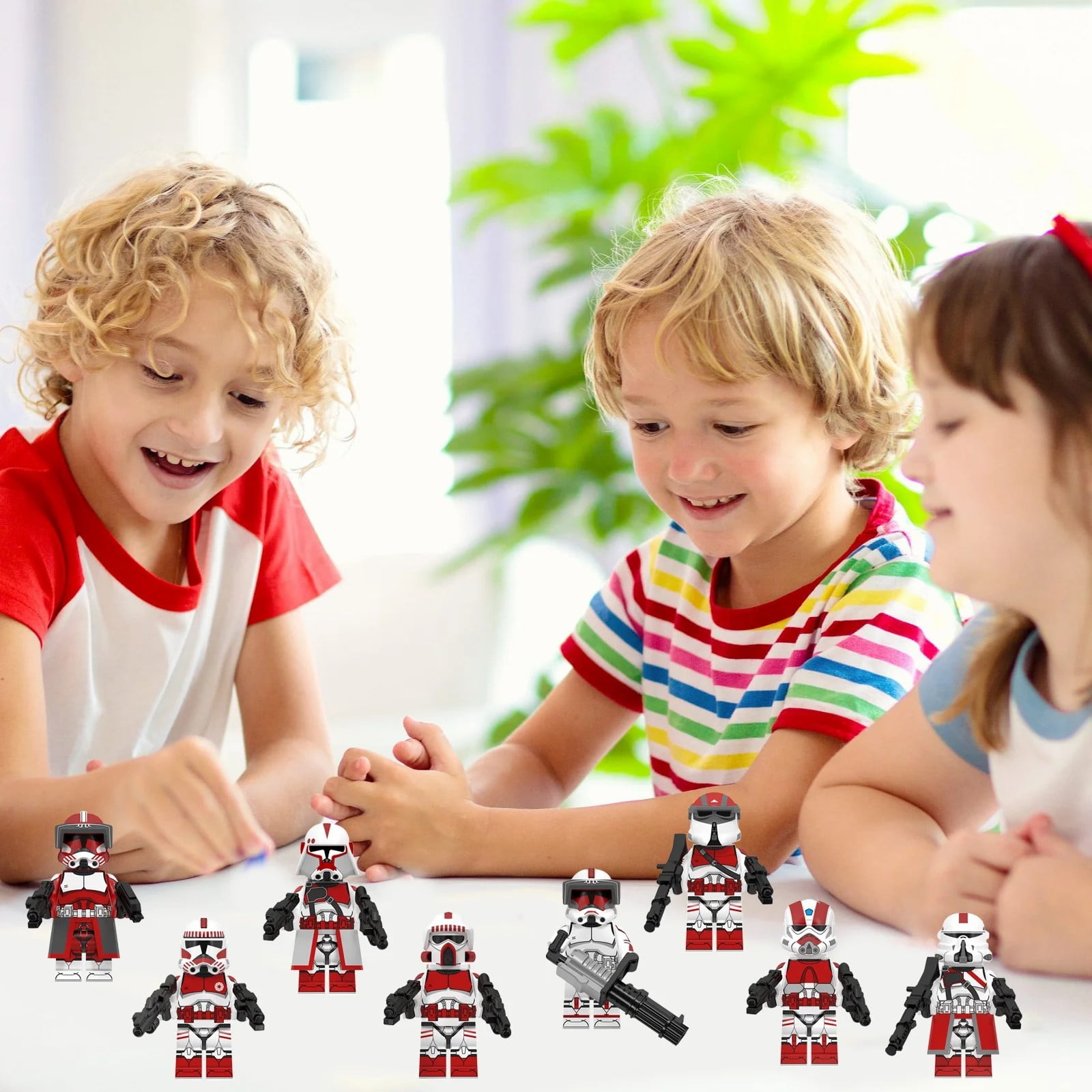 24PCS Galaxy Clone Trooper Minifigure Set – Iconic 1.77in Space Warrior Building Block Figures Toy Collection Gift for Kids and Fans